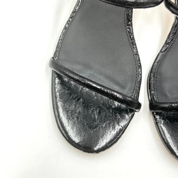 Katy Perry Womens Size 7.5 The Scalloped Gold Shell Heels Sandals Shoes - Picture 3 of 13